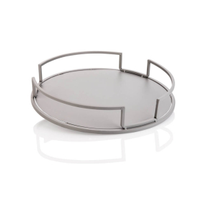 מגש מתכת מעוצב אפור