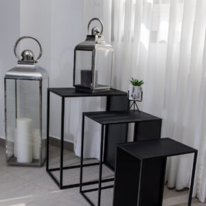 שליישית שולחנות מתכת מלבנים