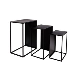 שליישית שולחנות מתכת מלבנים