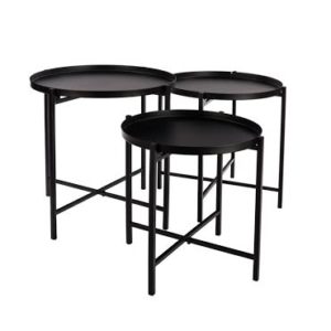 סט 3 שולחנות סלון