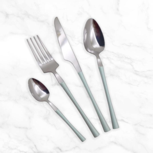 סט סכום 24 חלקים | תכלת וכסוף