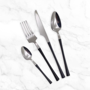 סט סכום 24 חלקים | שחור וכסוף