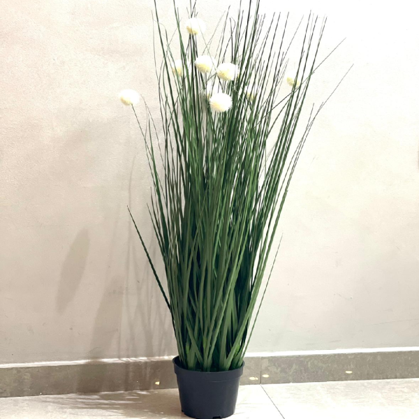 עציץ מלאכותי דגם-פרח סביון לבן