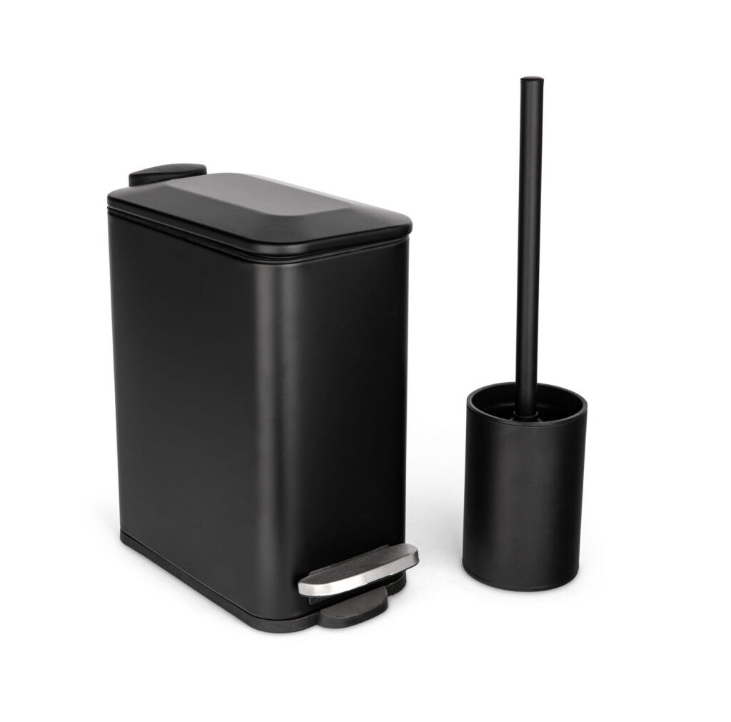 סט פח ומברשת שחור