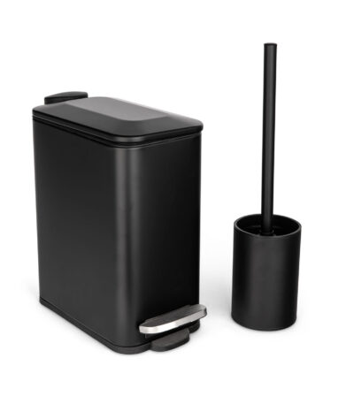 סט פח ומברשת שחור