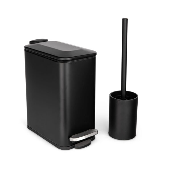 סט פח ומברשת שחור