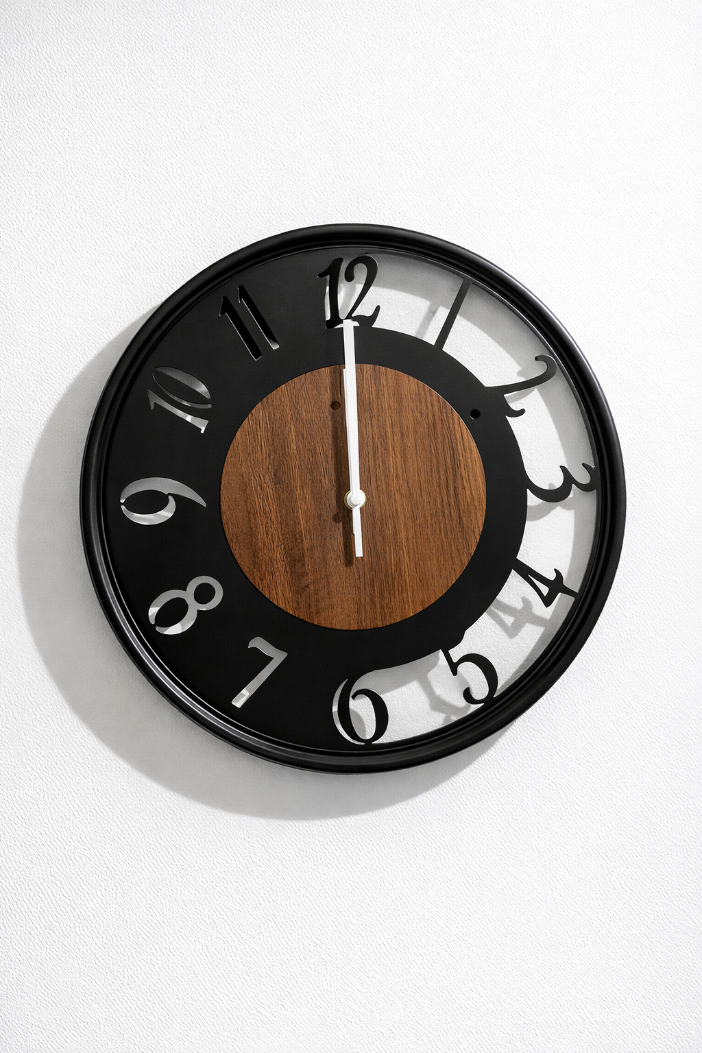 54BBFF27-D299-40E1-B38D-069568CAF2E3 שעון מתכת ועץ טבעי קוטר 40 דגם גל – תמונה 1