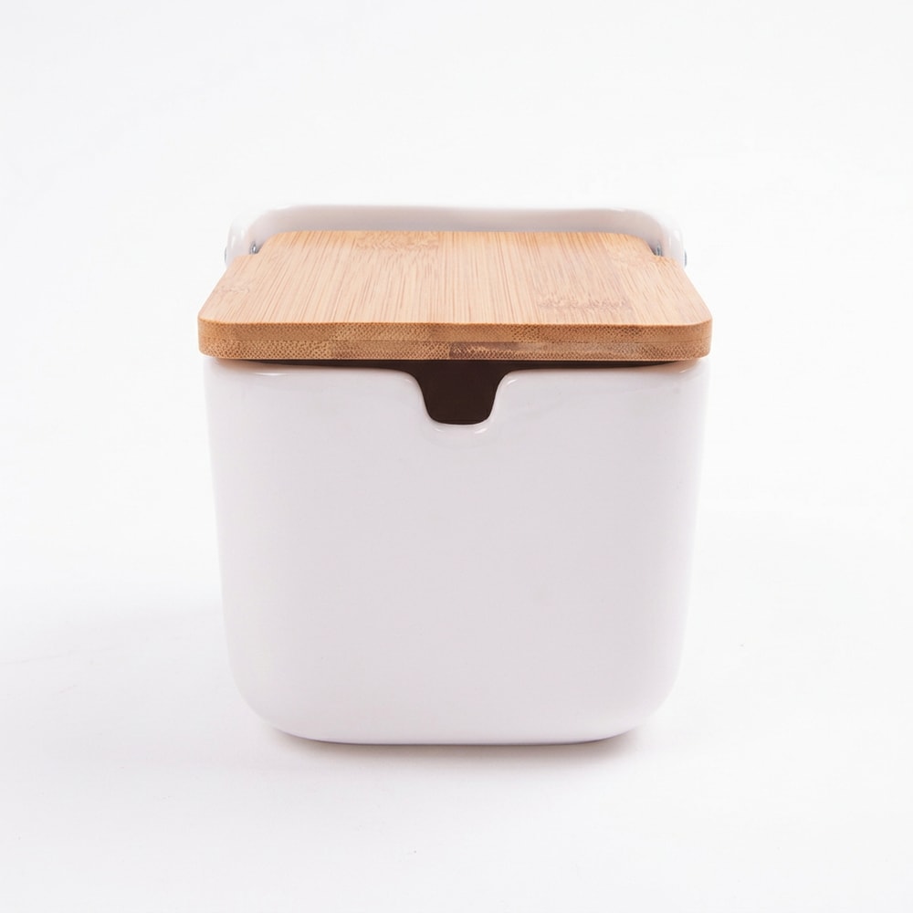cucina-85781-oa-white.jpg מיכל אחסון קרמי גדול עם מכסה במבוק